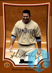 2009 (PADRES) Bowman Orange #177 Adrian Gonzalez 178/250